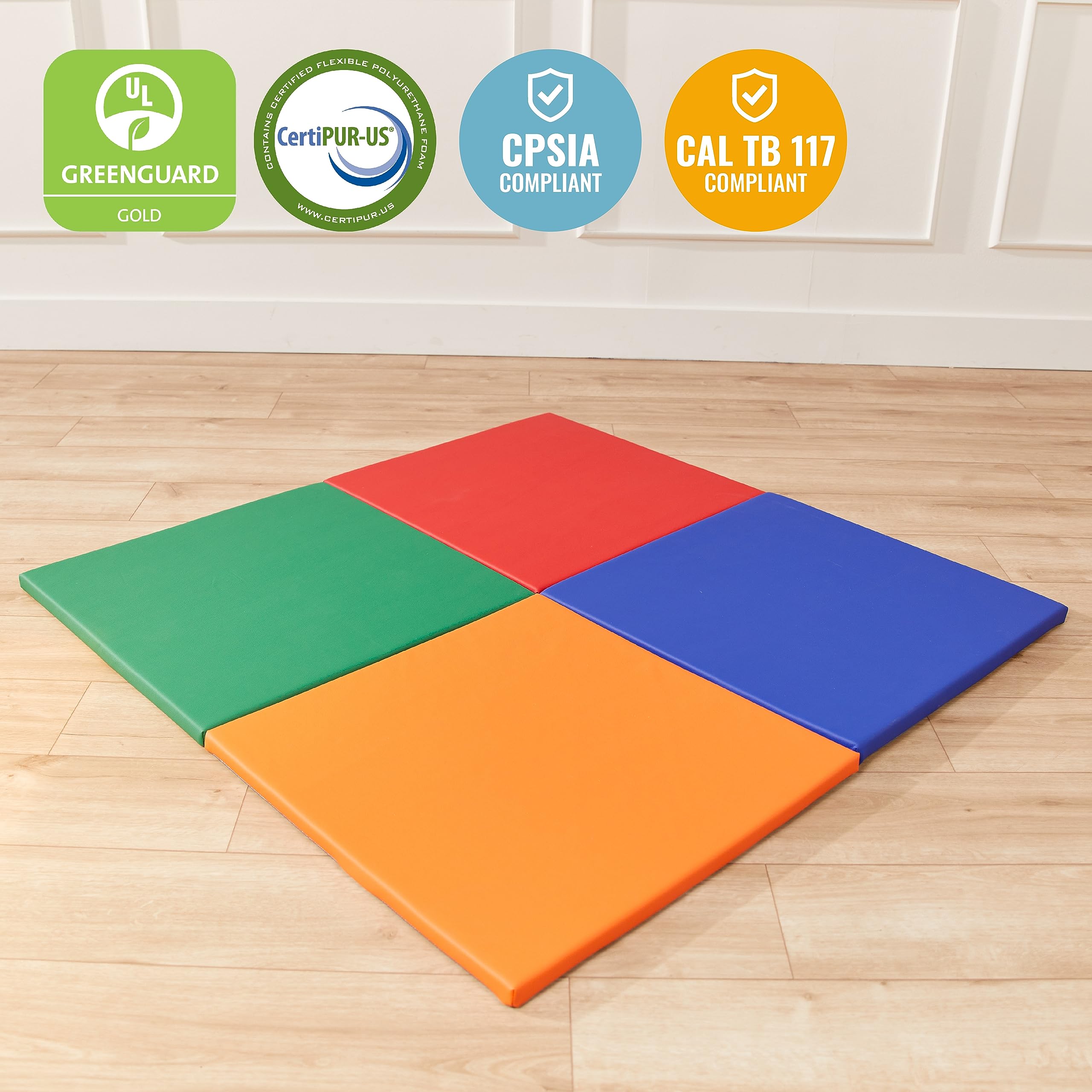 ECR4Kids SoftZone vegan leather surface durable for daily use.