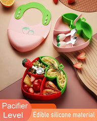 Ecrekhom strawberry fork designed for safe, comfortable grip during early self-feeding.