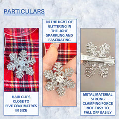 Ecuupas snowflake alligator clip grips fine hair securely