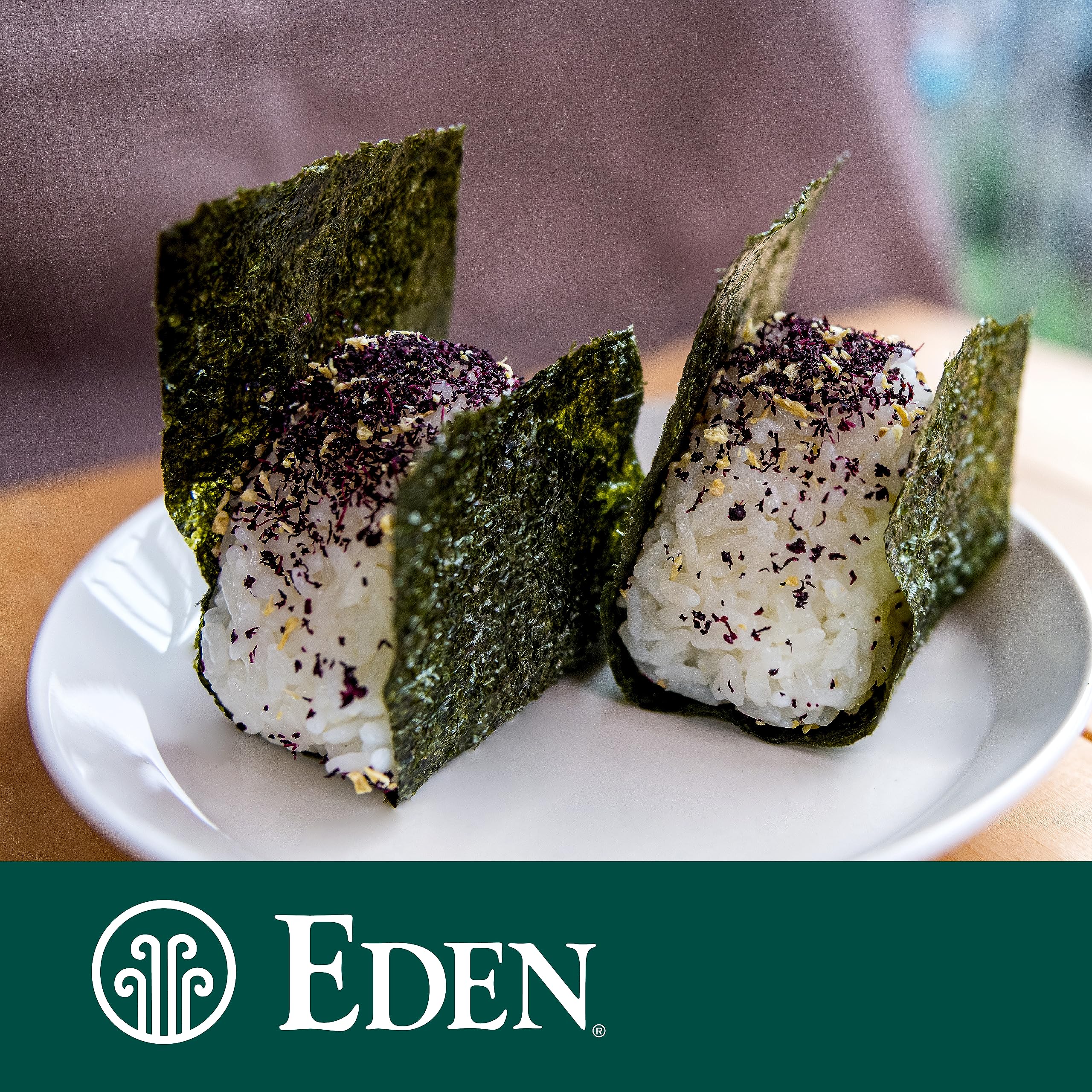 Eden Shiso Leaf Powder ground close-up highlights vivid green powder ready to season