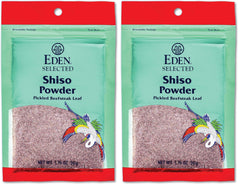 Eden Shiso Leaf Powder pack front adds savory tart flavor to grains and vegetables