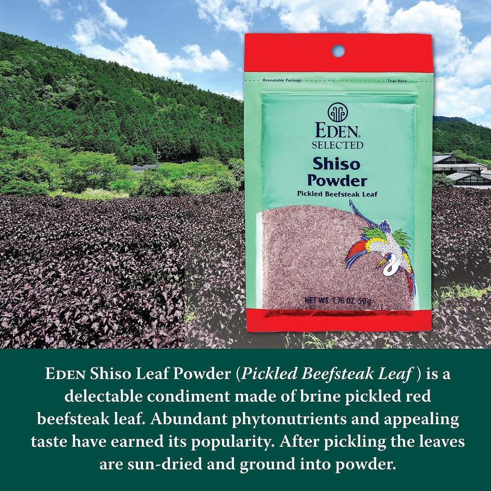 Eden Shiso Leaf Powder tossed with popcorn for savory crunch