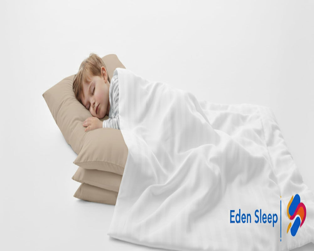 Eden Sleep Toddler Travel Pillowcase zipper-closure shows secure fit and easy removal.