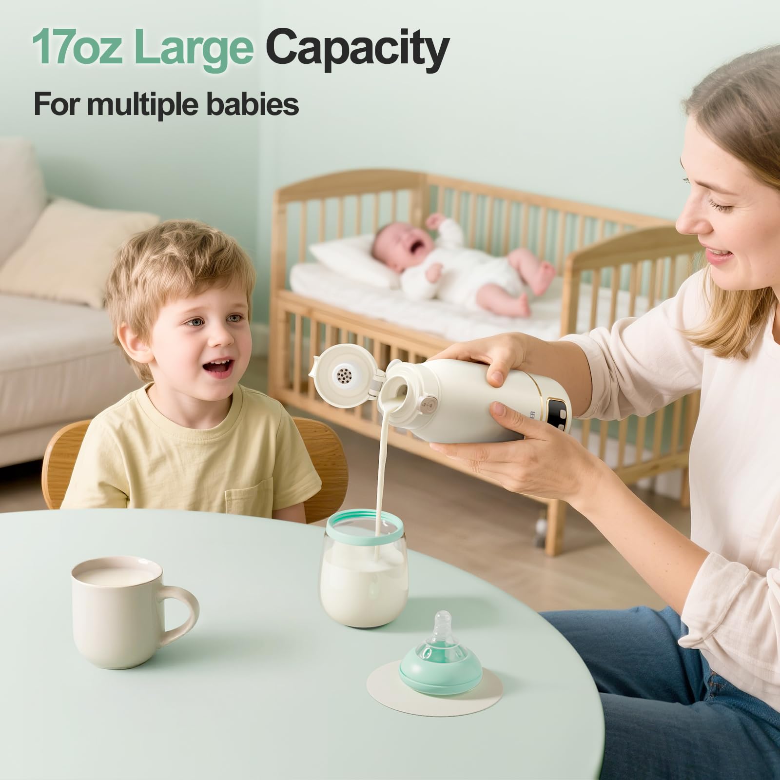 EDENPEER long battery life supports multiple feeds between charges.