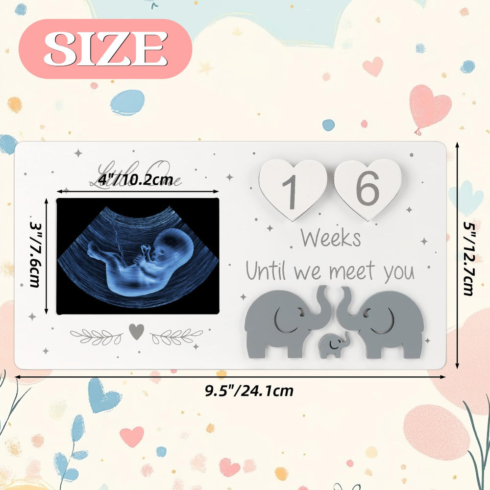 EdenseeLake frame with built-in stand keeps ultrasound memories upright.