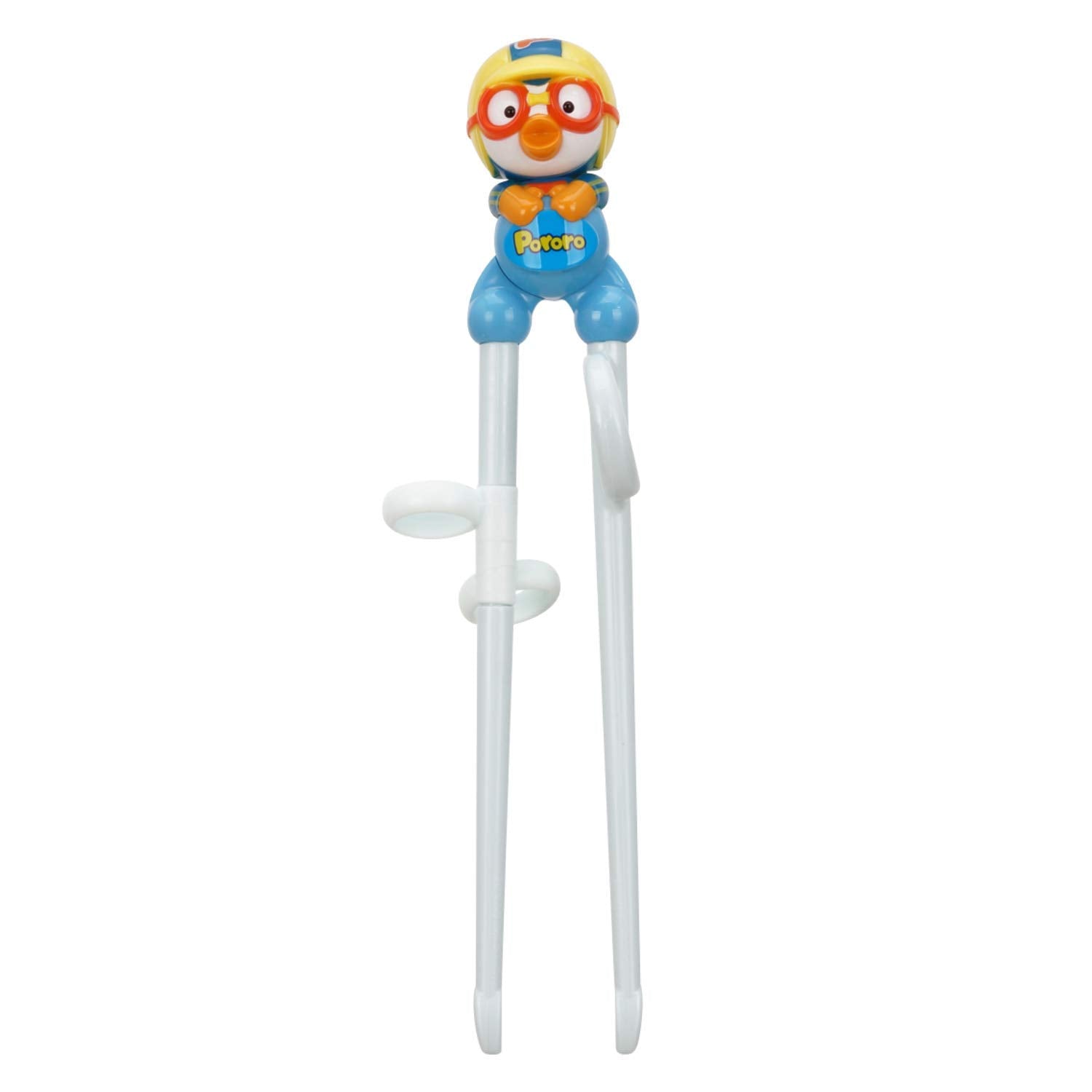 Edison Pororo training chopsticks held by a kid for beginner-friendly dining