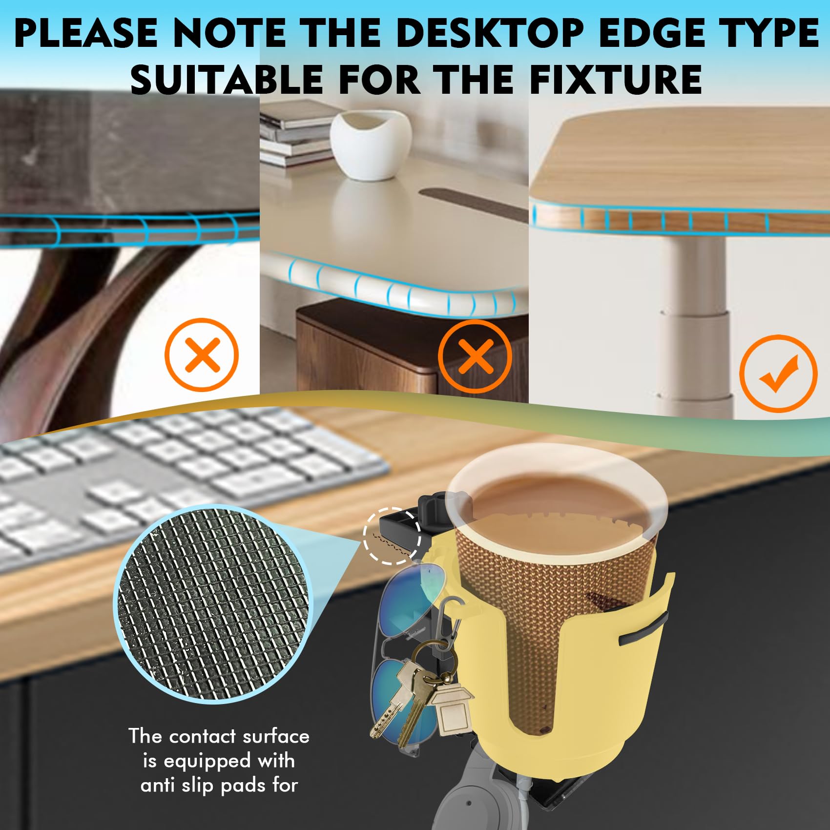 EDSRDUX clamp-mount installation demonstrates tool-free setup without drilling.