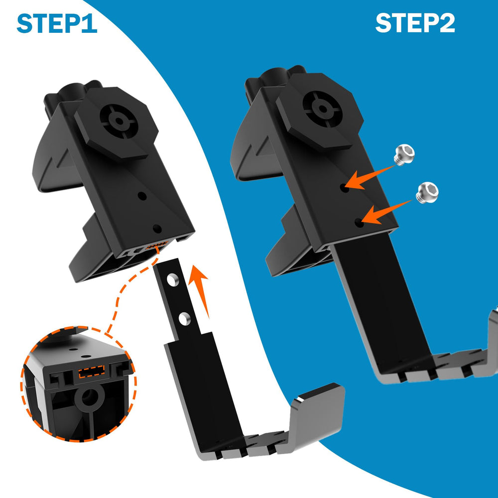 EDSRDUX desk cup holder side view highlights slim profile for limited-space setups and easy access.