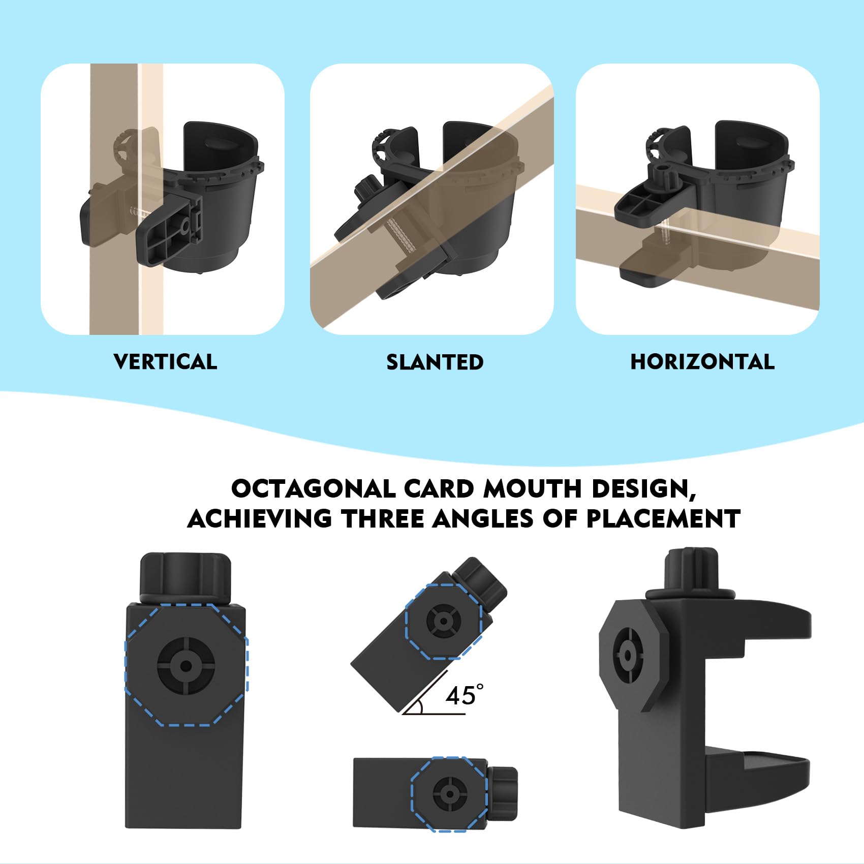 EDSRDUX soft-padding ensures desk protection while securing the holder clamp.
