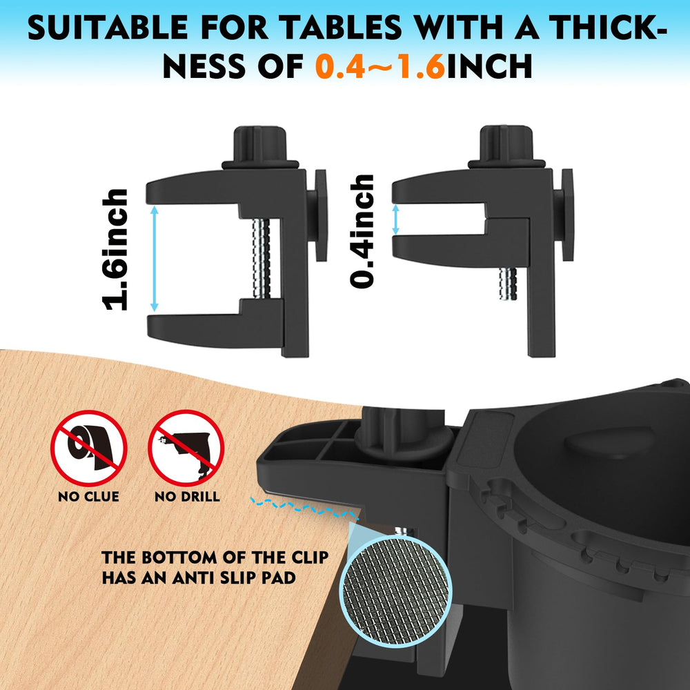 EDSRDUX wheelchair-friendly holder demonstrates versatile support at seating height.