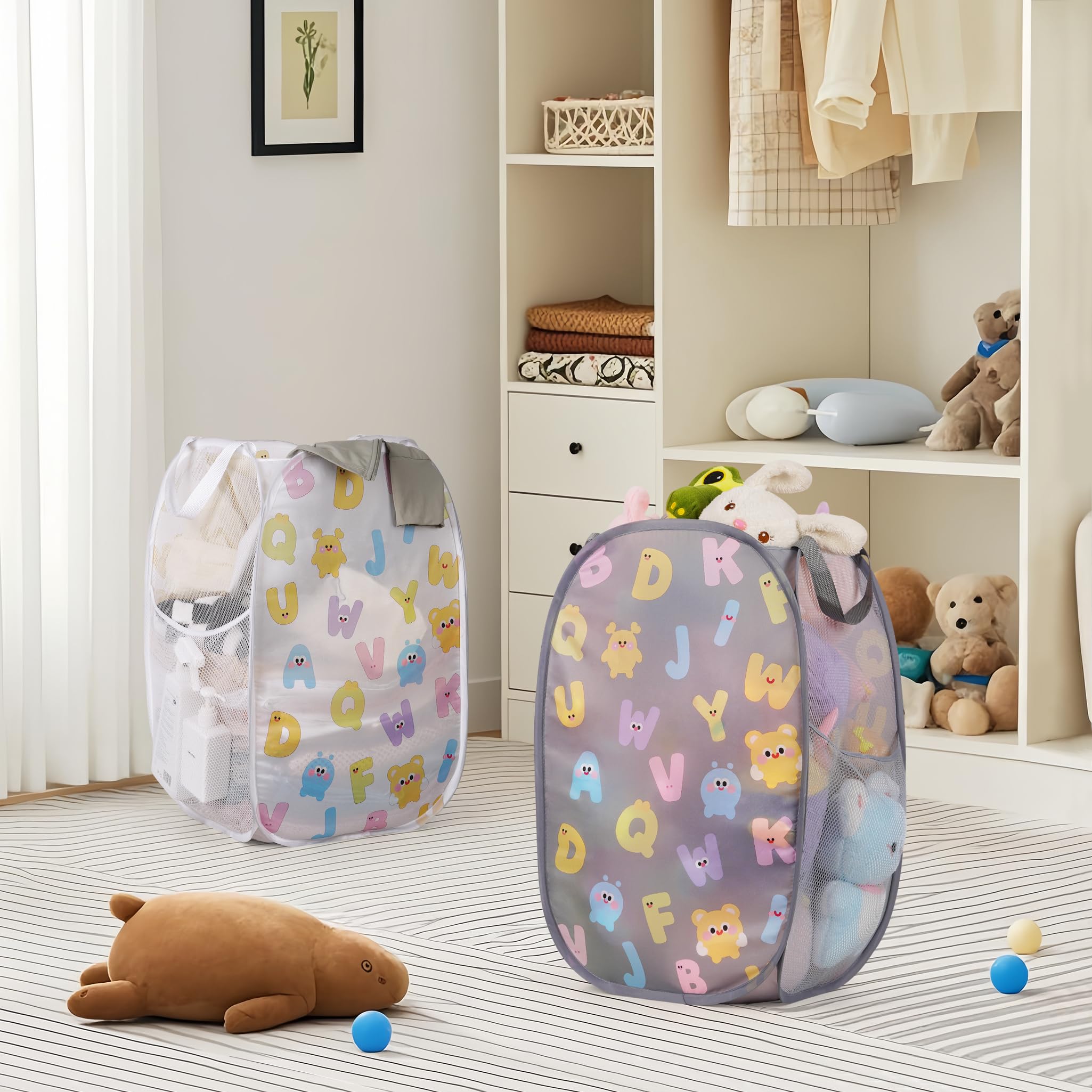 Edudif baby laundry and toy organizer ideal for travel and dorms.