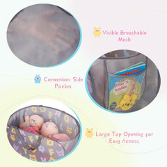 Edudif collapsible pop-up hamper handles for easy transport around home.
