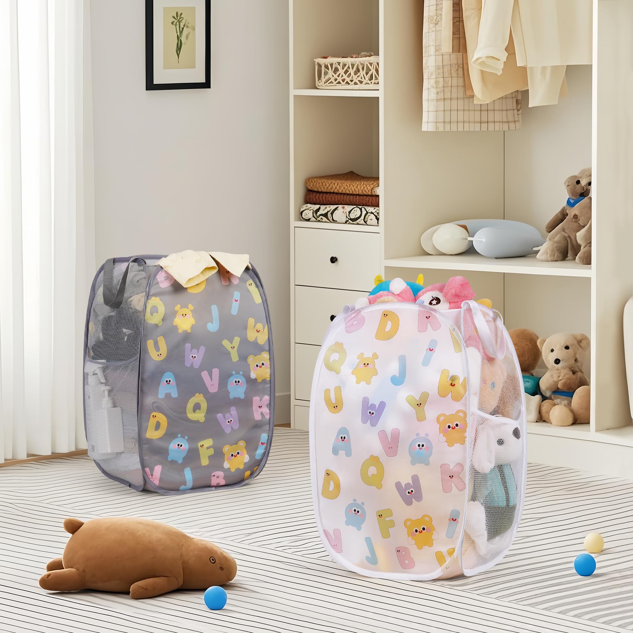 Edudif cartoon-letter design adds cute décor to a nursery or room.