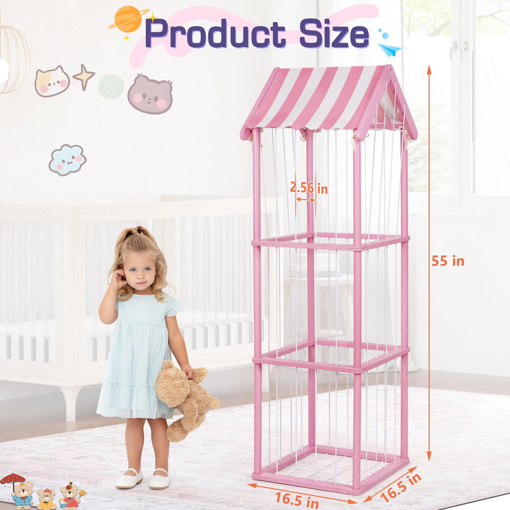 Edudif solid pine wood construction provides sturdy, long-lasting toy storage