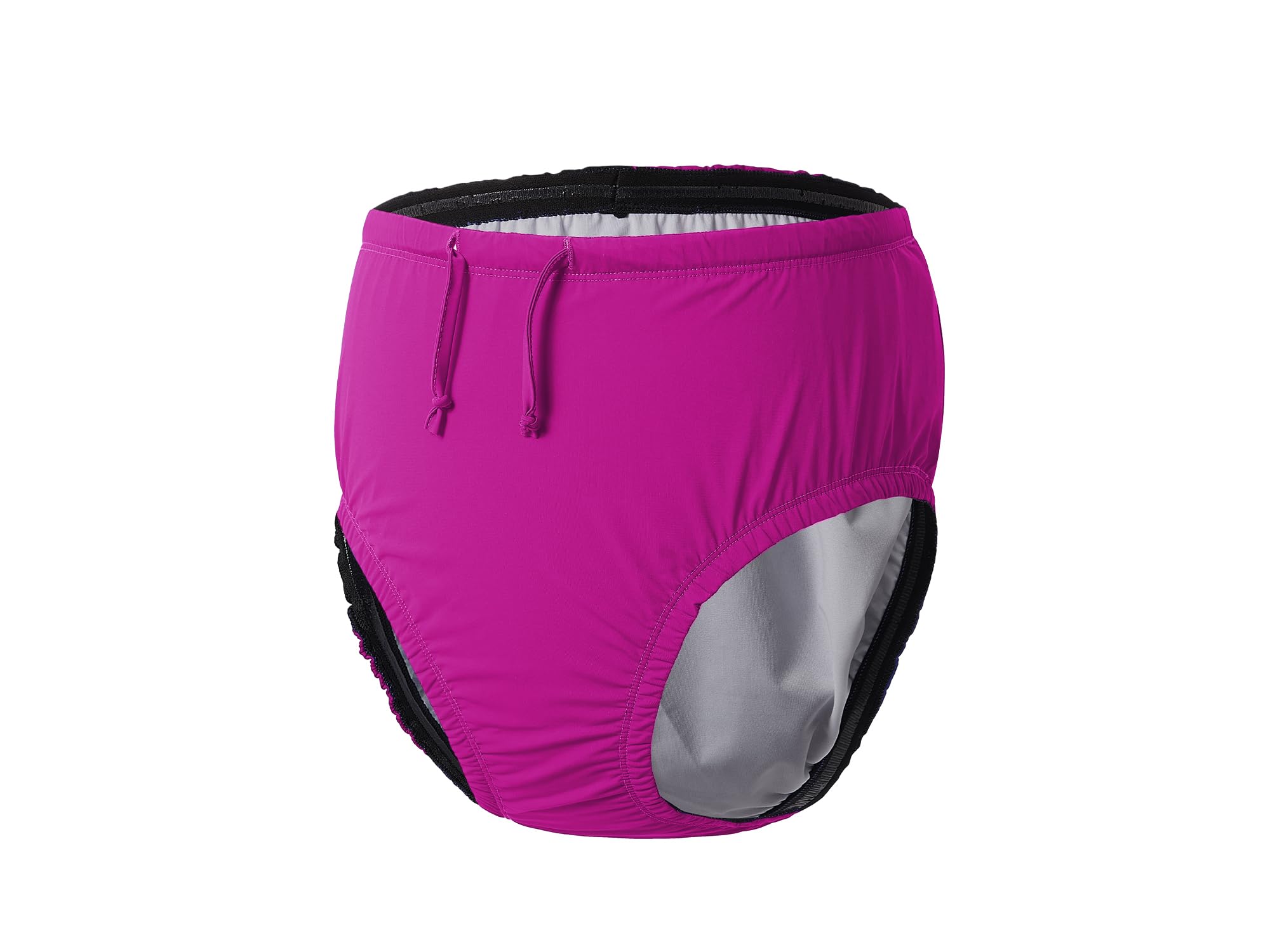 EEOST adult special needs swim diaper pink 2XL front view, lightweight protection for pool play.