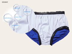 EEOST adult swim diaper blue XXL waterproof layer provides added protection in pool and ocean
