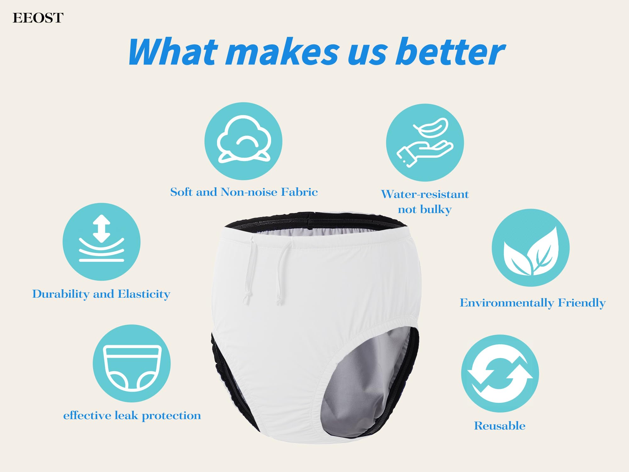 EEOST Youth reusable swim diaper dries quickly after pool time for quick reuse.