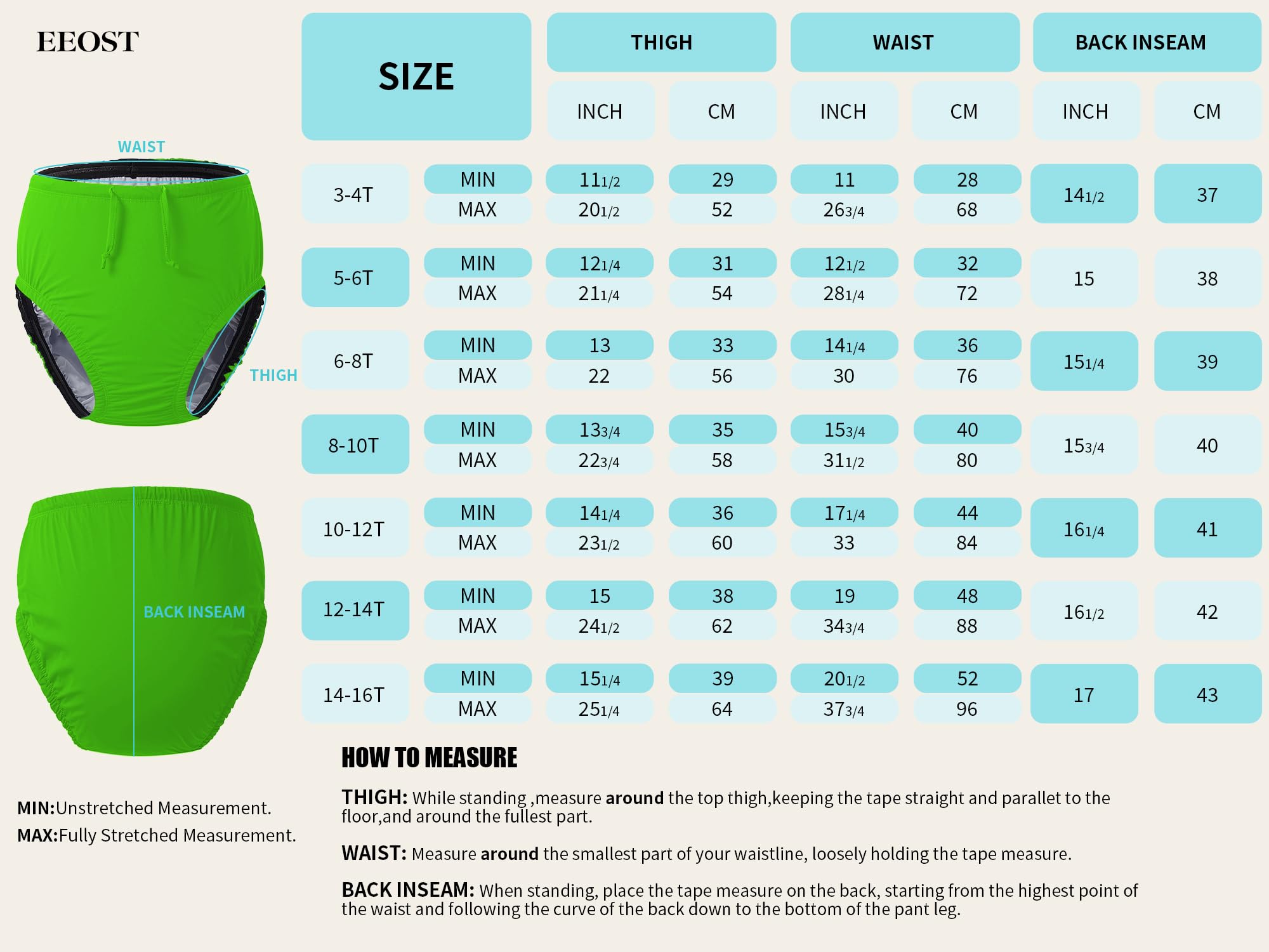 EEOST lime-green reusable design supports sustainability with up to 1000 uses