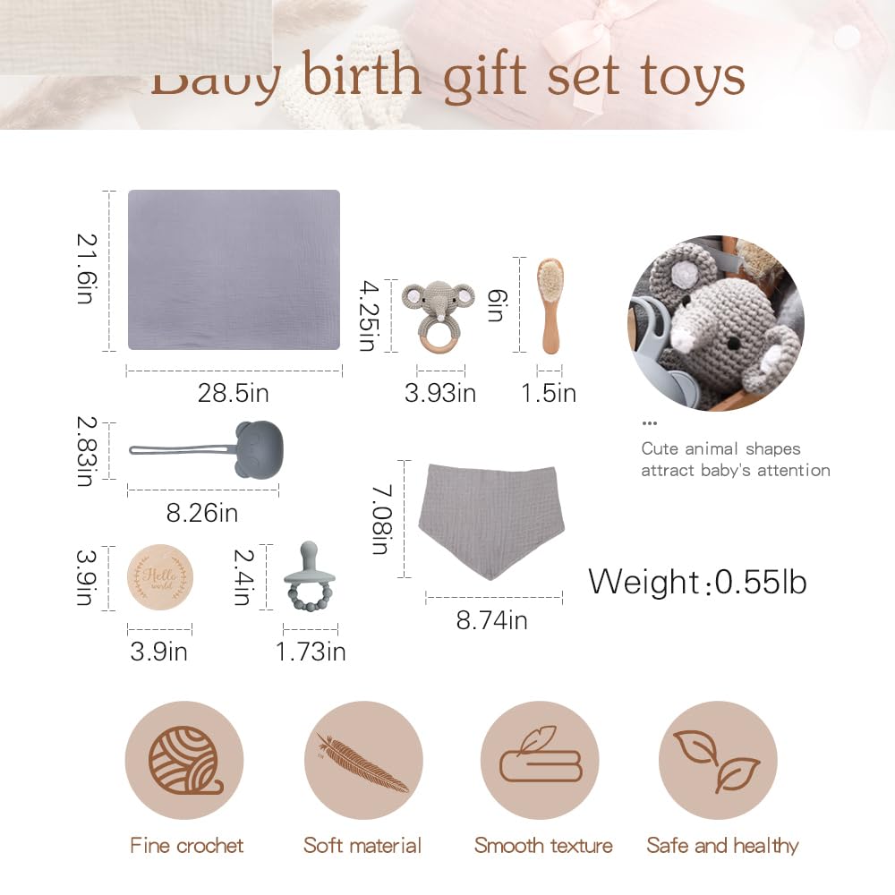 EERKEOD silicone teether shown for safe soothing during teething.