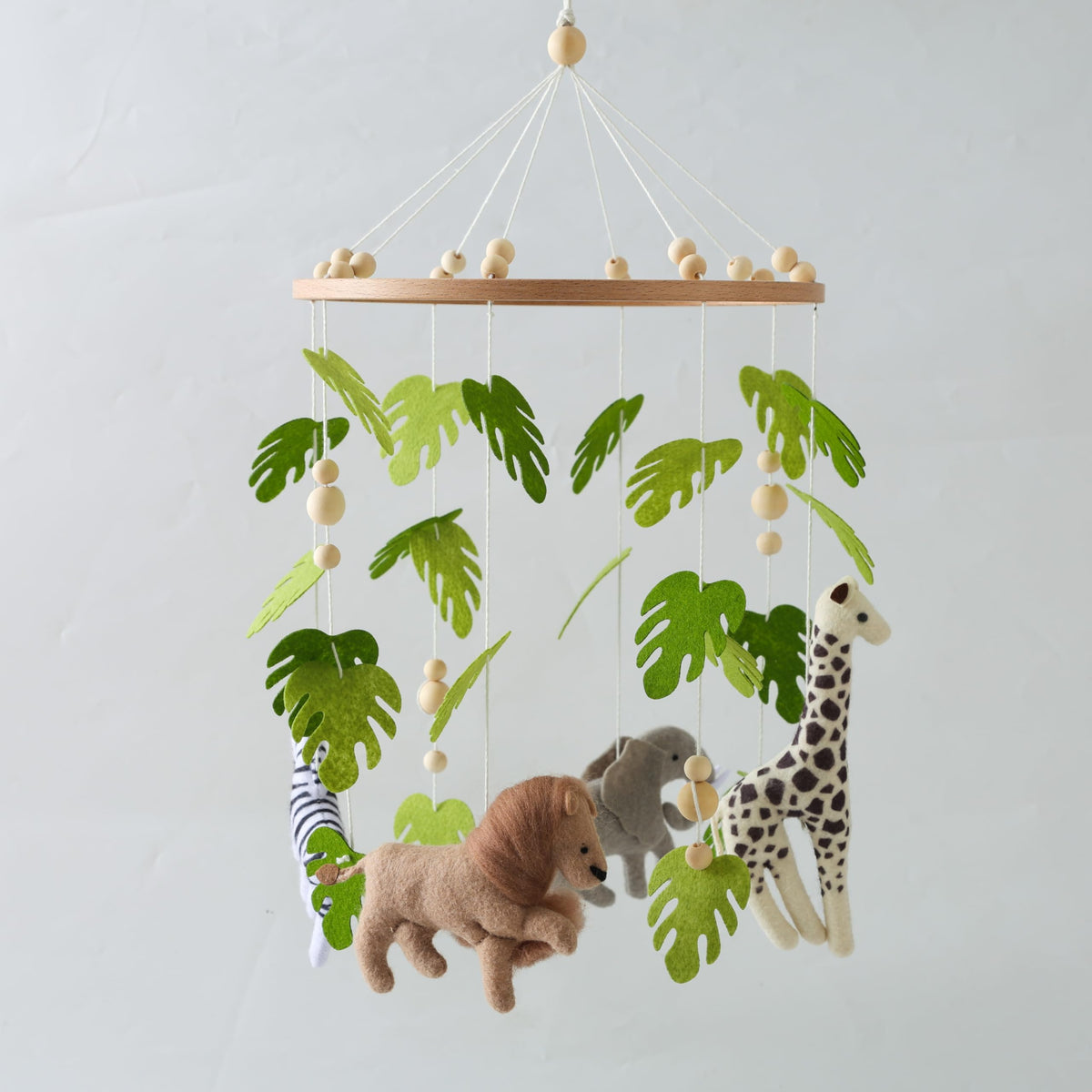 EERKEOD baby crib mobile with forest animals offers gentle visual stimulation for infants.