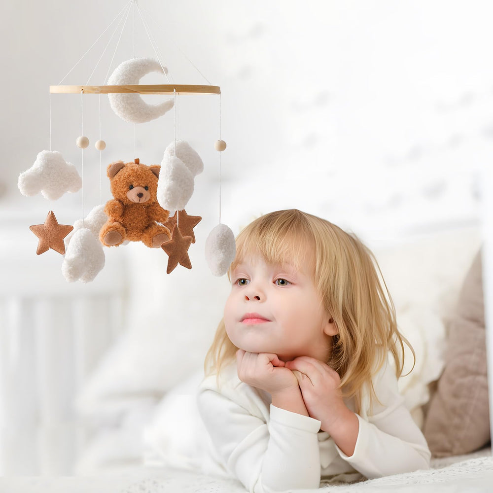 EERKEOD bear mobile nursery gift-ready setup for newborns