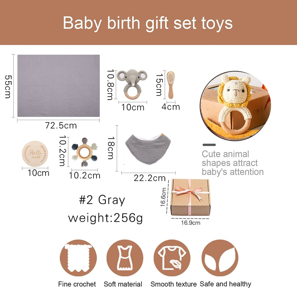 EERKEOD hair brushes-set—soft grooming for delicate newborn hair.