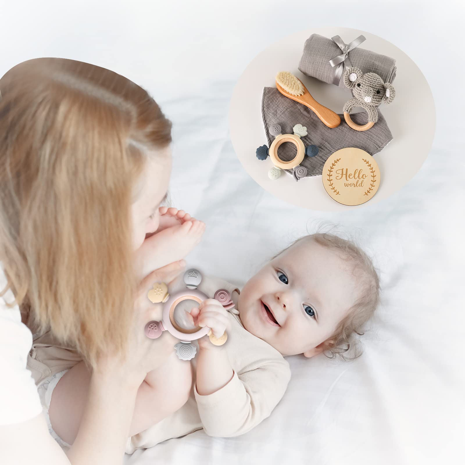 EERKEOD hello world milestone card—capture first smiles and milestones.