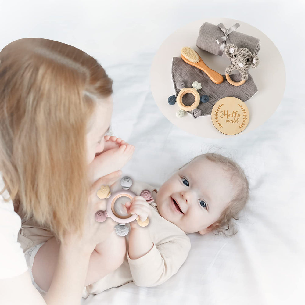 EERKEOD hello world milestone card—capture first smiles and milestones.