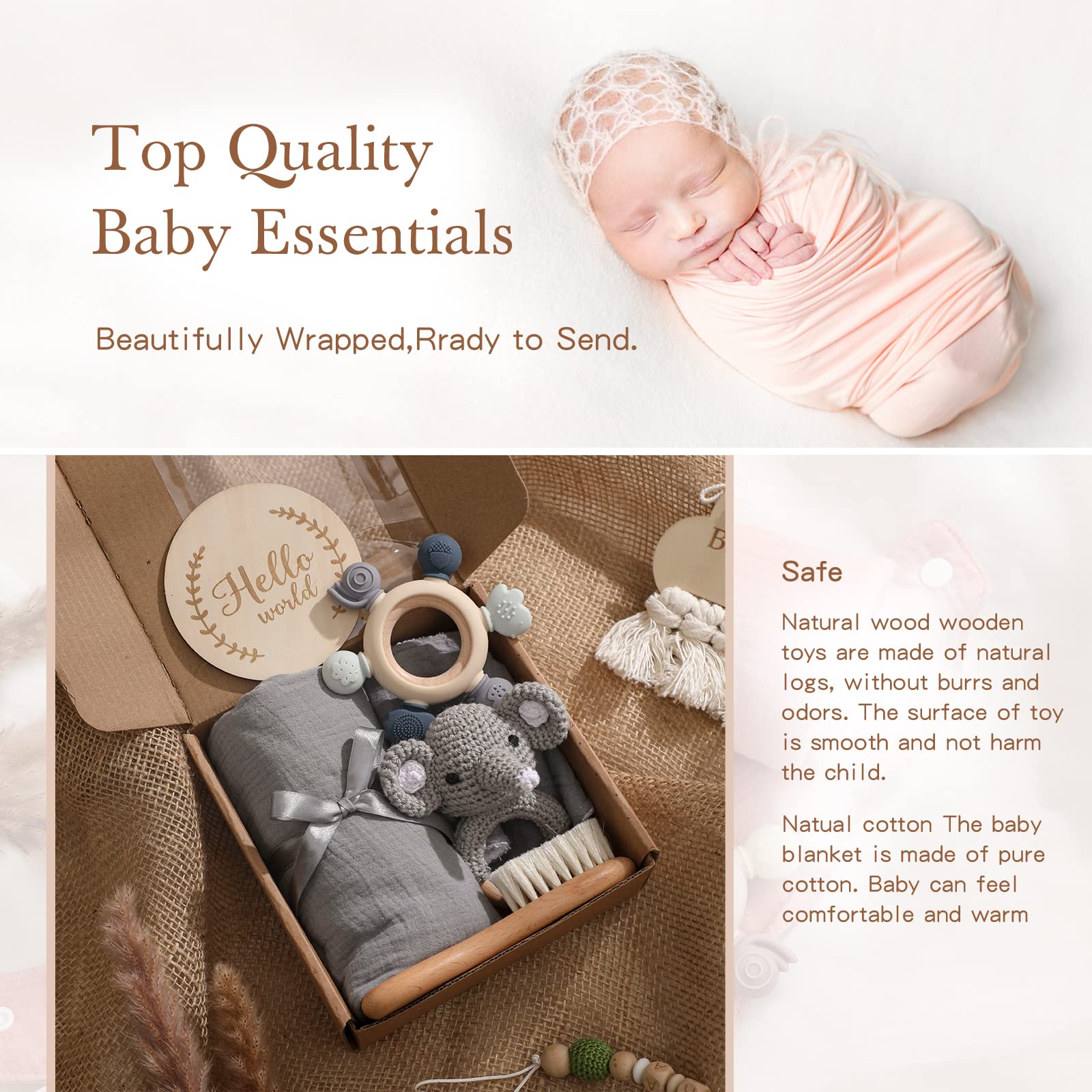 EERKEOD silicone teether—safe chew toy for teething comfort.