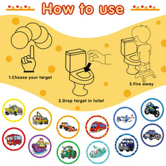 Eersida easy-use-pee-target makes aiming simple and fun.