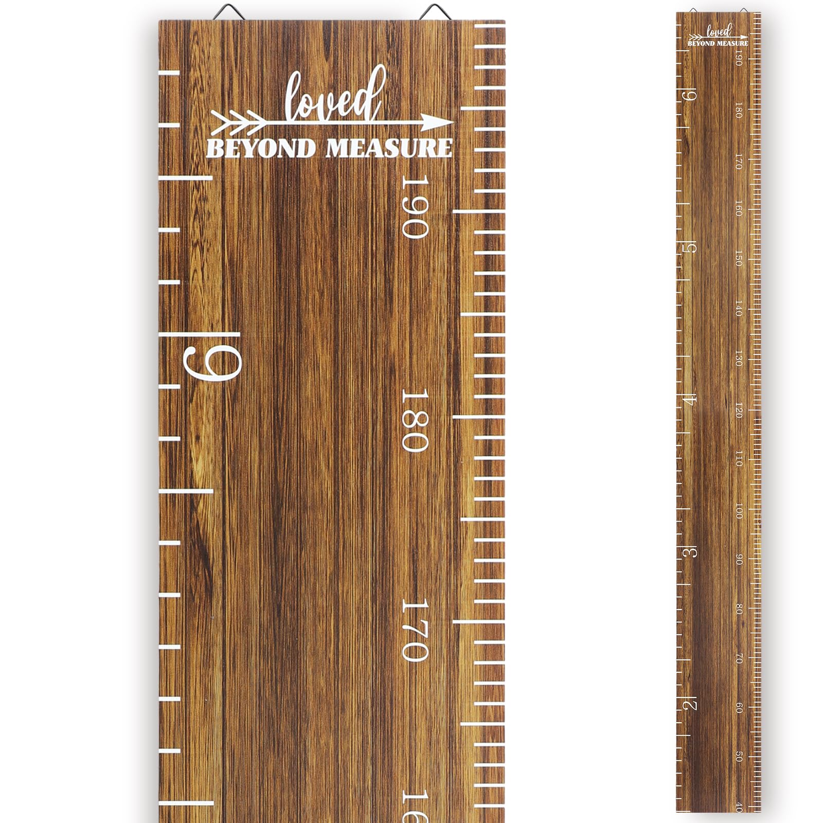 Eersida growth chart wall-wooden-ruler for height tracking and memories.
