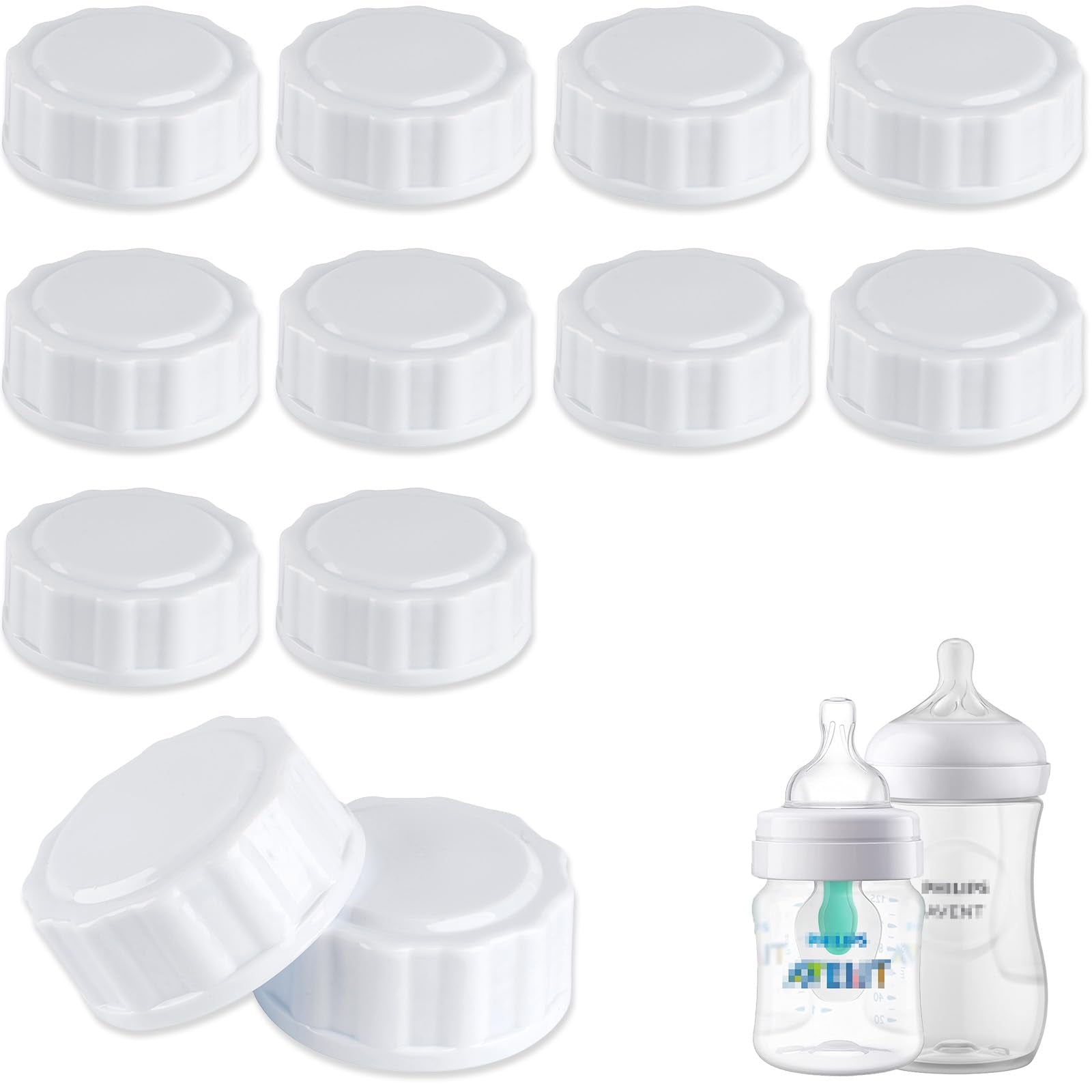 EESC2Y travel bottle caps pack in white, ideal for on-the-go hydration.