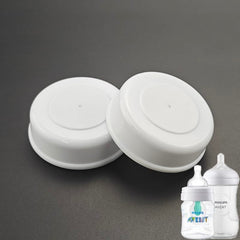 EESC2Y travel bottle caps pack for Avent bottles, ideal for on-the-go storage.