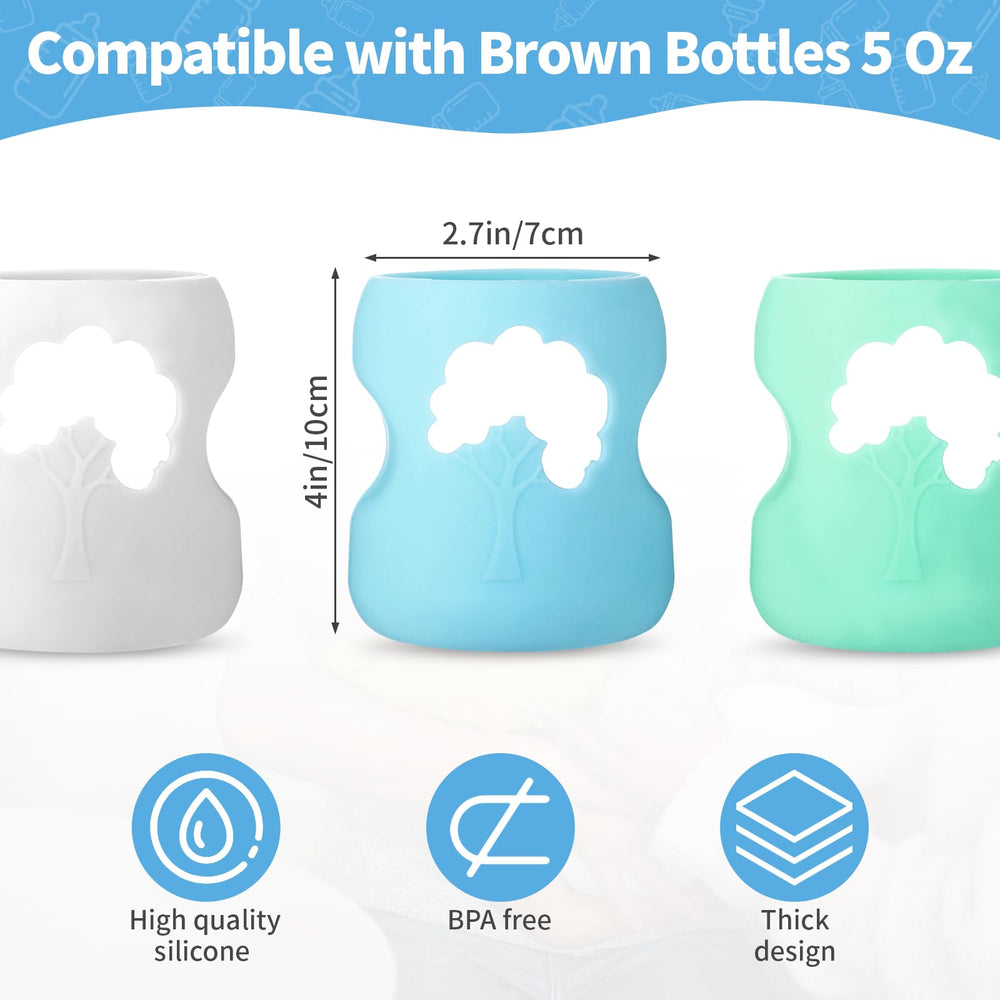 EeYahYong green silicone sleeve grip shot highlights anti-drop protection for glass bottles.
