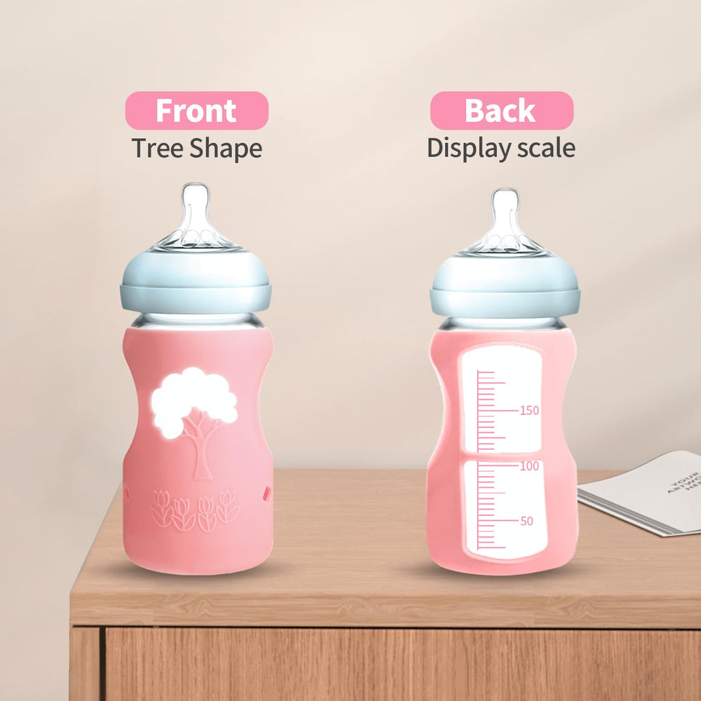 Colorful EeYahYong pattern sleeve adds baby-friendly aesthetics to the bottle.