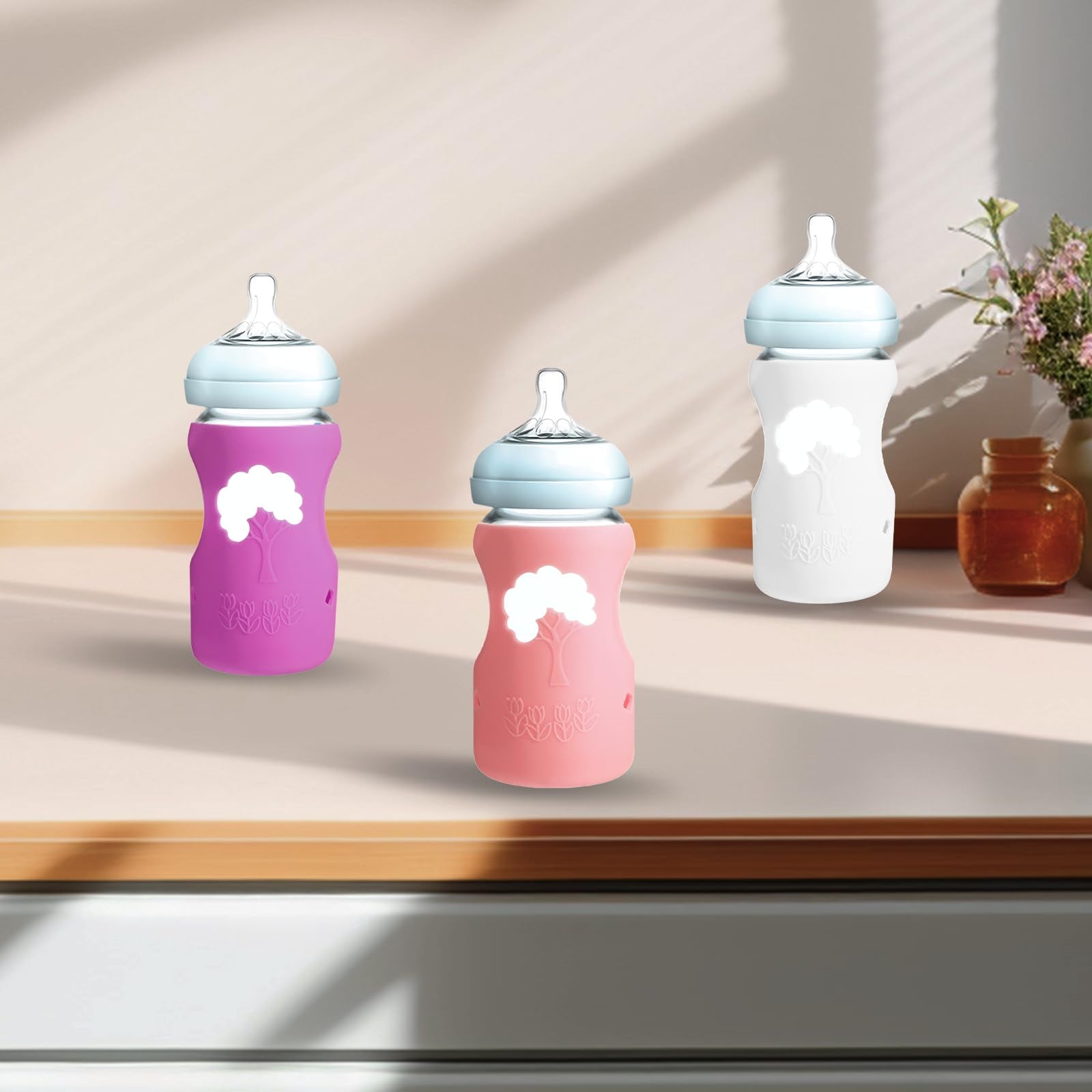 EeYahYong sleeve fits Dr. Brown 9oz wide-neck bottles for reliable compatibility.