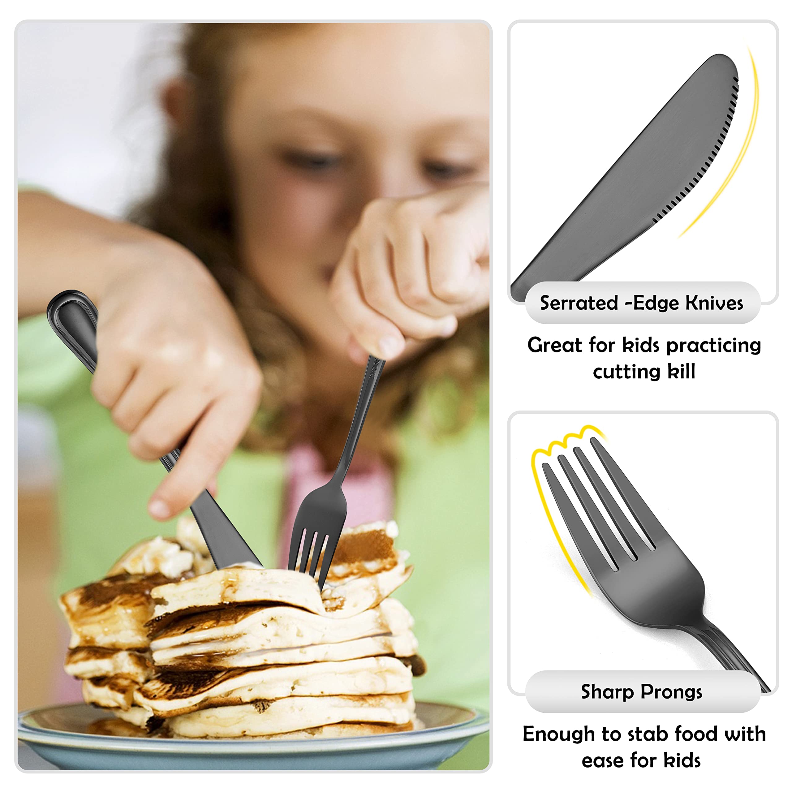 E-far kid spoons emphasize smooth scooping and comfortable mouth-fit.