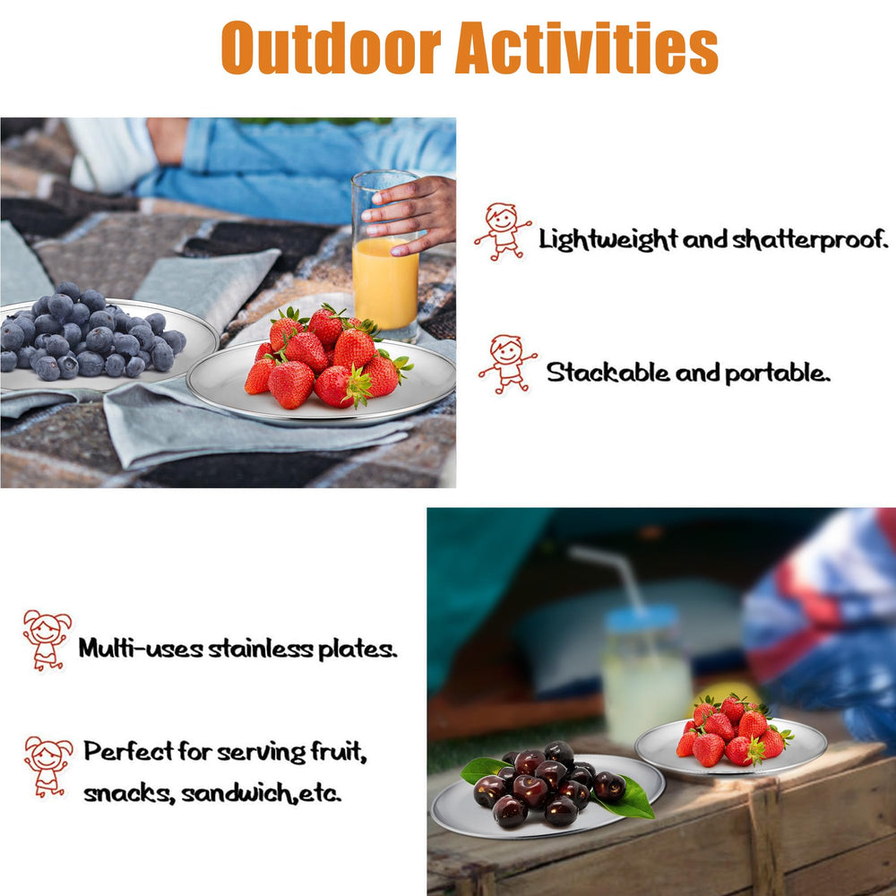 E-far plates suitable for pancakes, fruits, and snacks in daily meals
