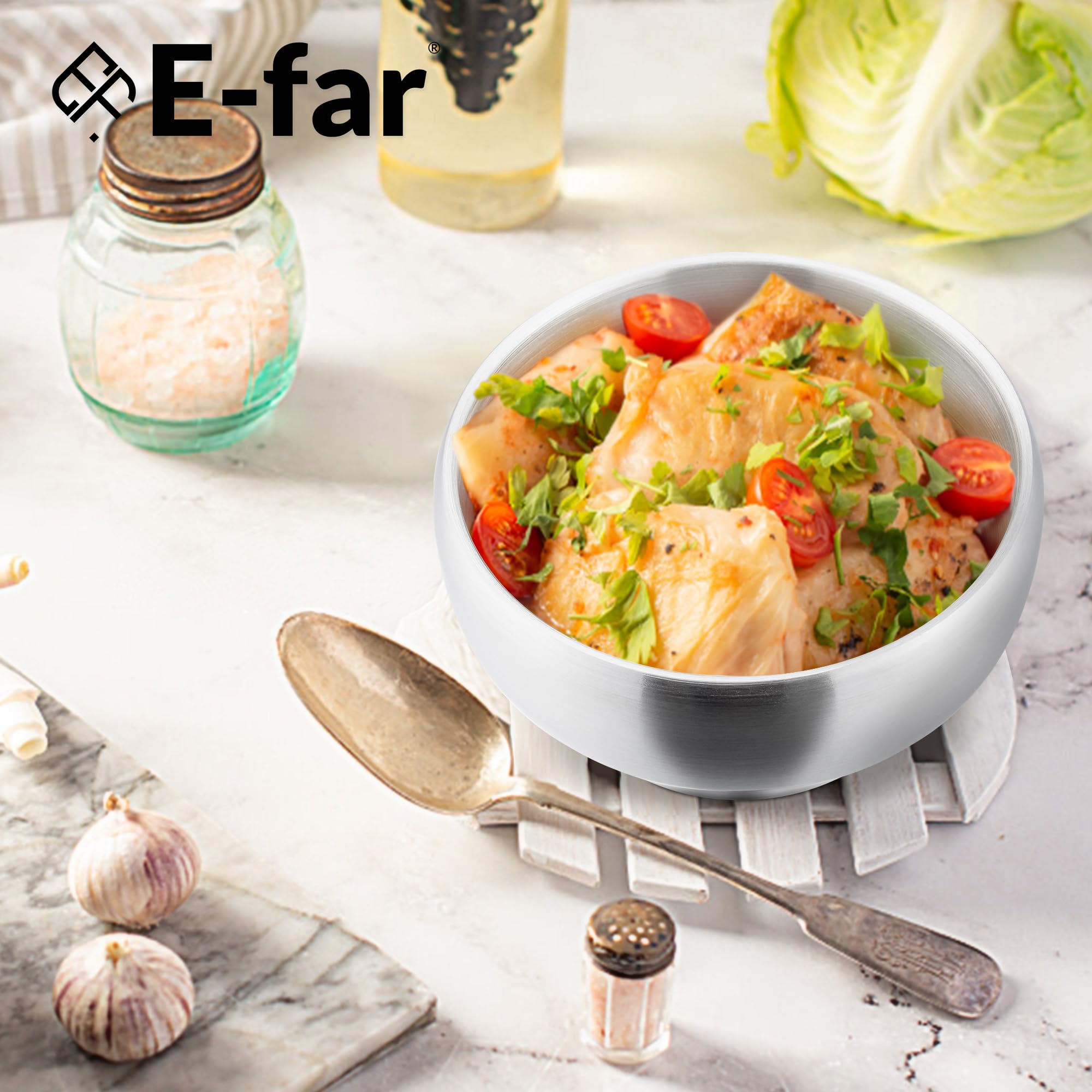 E-far kids bowls stackable design saves kitchen space for busy households