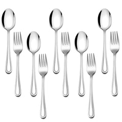 E-far toddler utensils pack shot highlights durable stainless steel for independent meals.