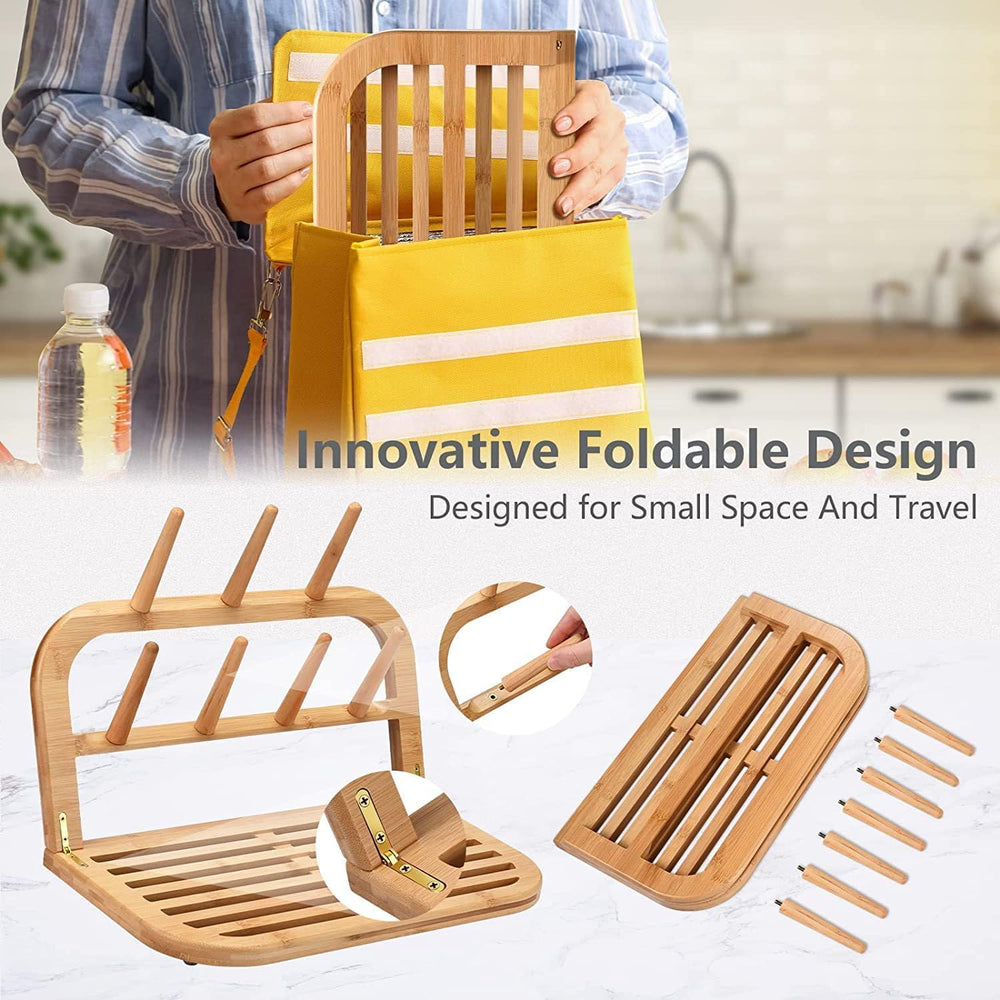 Eforwest bottle parts drying shows versatility drying lids and sippy parts.
