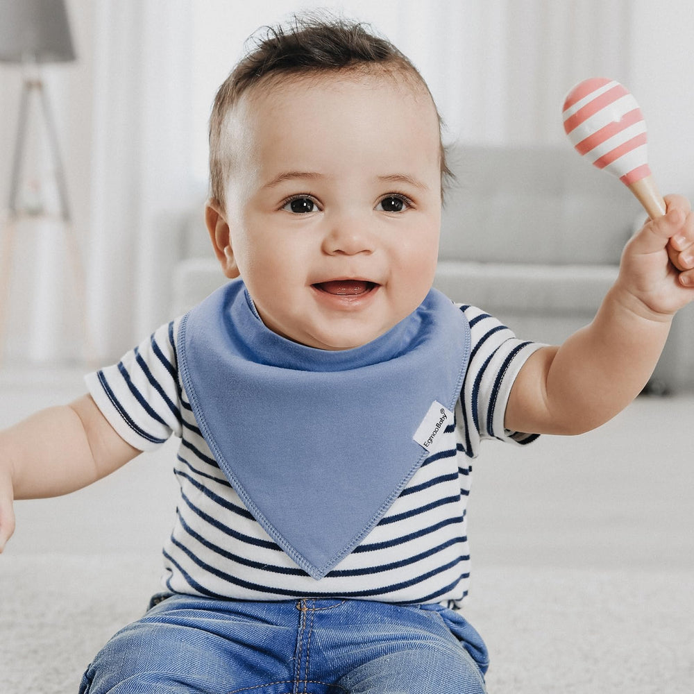 egmao baby bandana bib color-pattern-closeup shows vibrant colors that stay bright after washing.