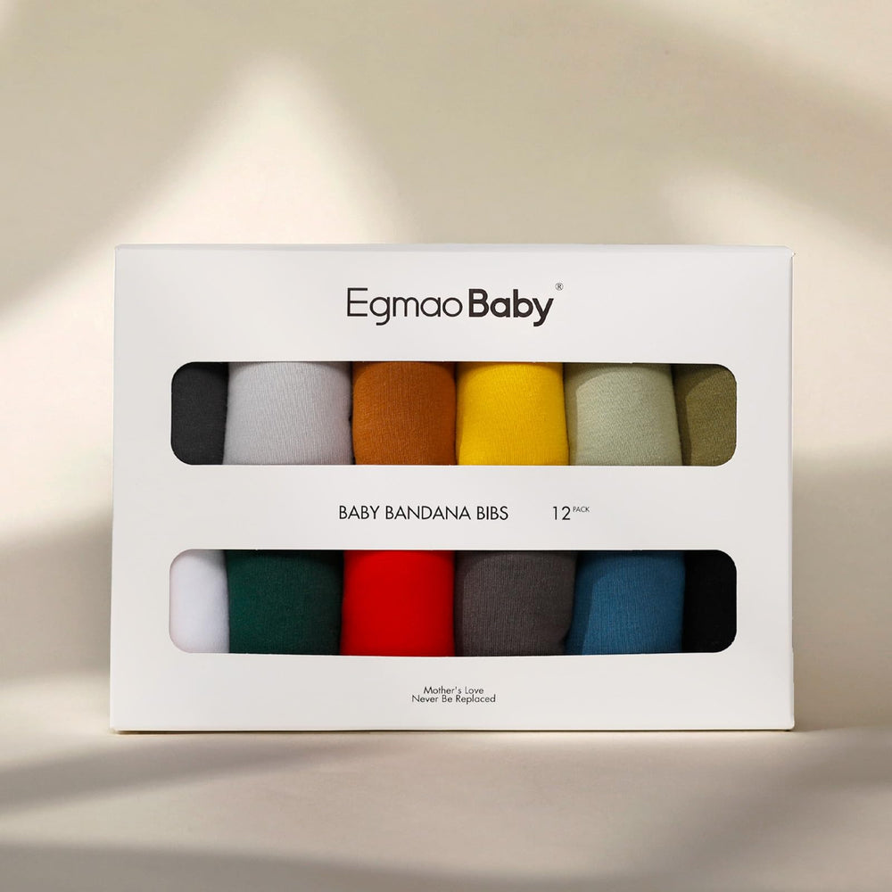 Egmao Bandana Bib Dual-Layer Absorbent Back keeps outfits dry