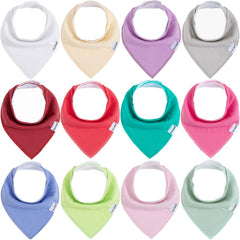 egmao baby bandana bib wearing on baby demonstrates stylish drool protection for everyday outfits.