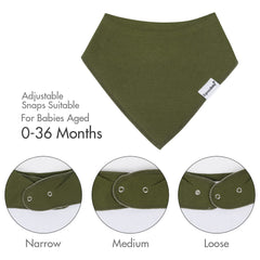 Egmao baby bibs cover the chest for full protection from spills.