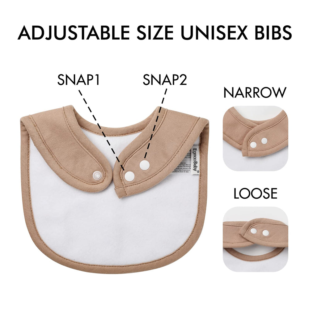 egmao baby colorful design bib adds style while catching drool