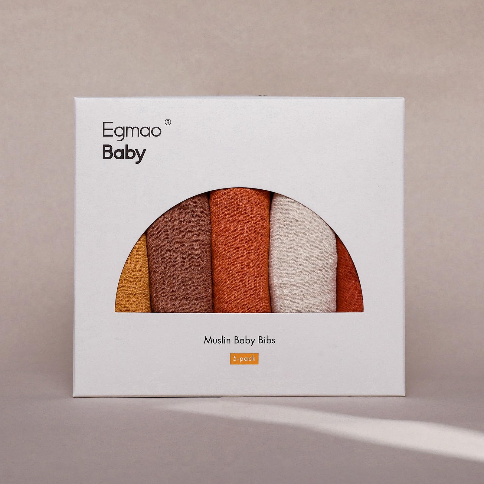 Egmao Baby Muslin Bibs colorful design coordinates with outfits
