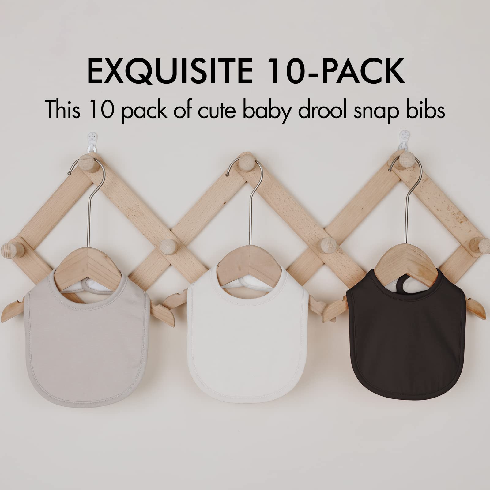 Egmao Baby Snap Bibs help minimize outfit changes during meals.