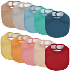 egmao baby soft cotton front bib demonstrates gentle absorbency for drool protection
