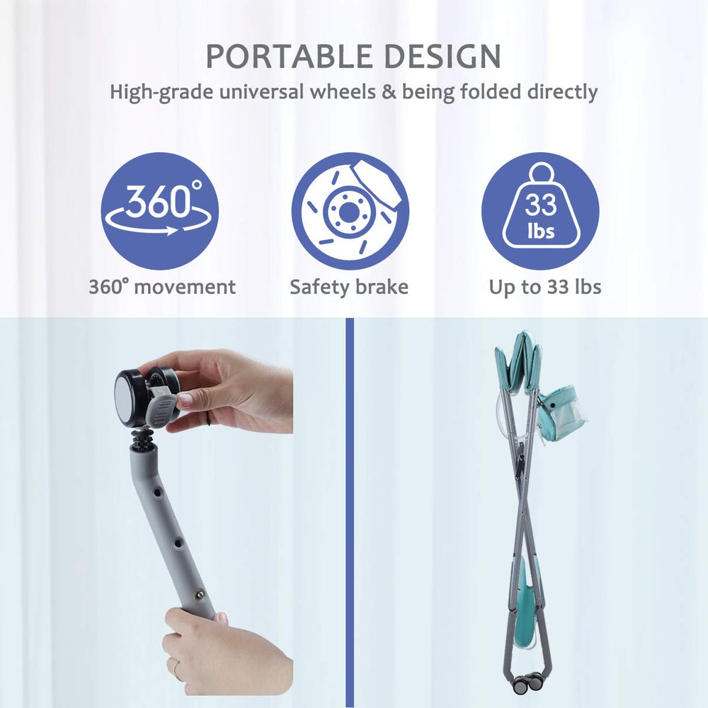 EGREE baby changing table safety belt close-up emphasizing secure restraint for baby safety.